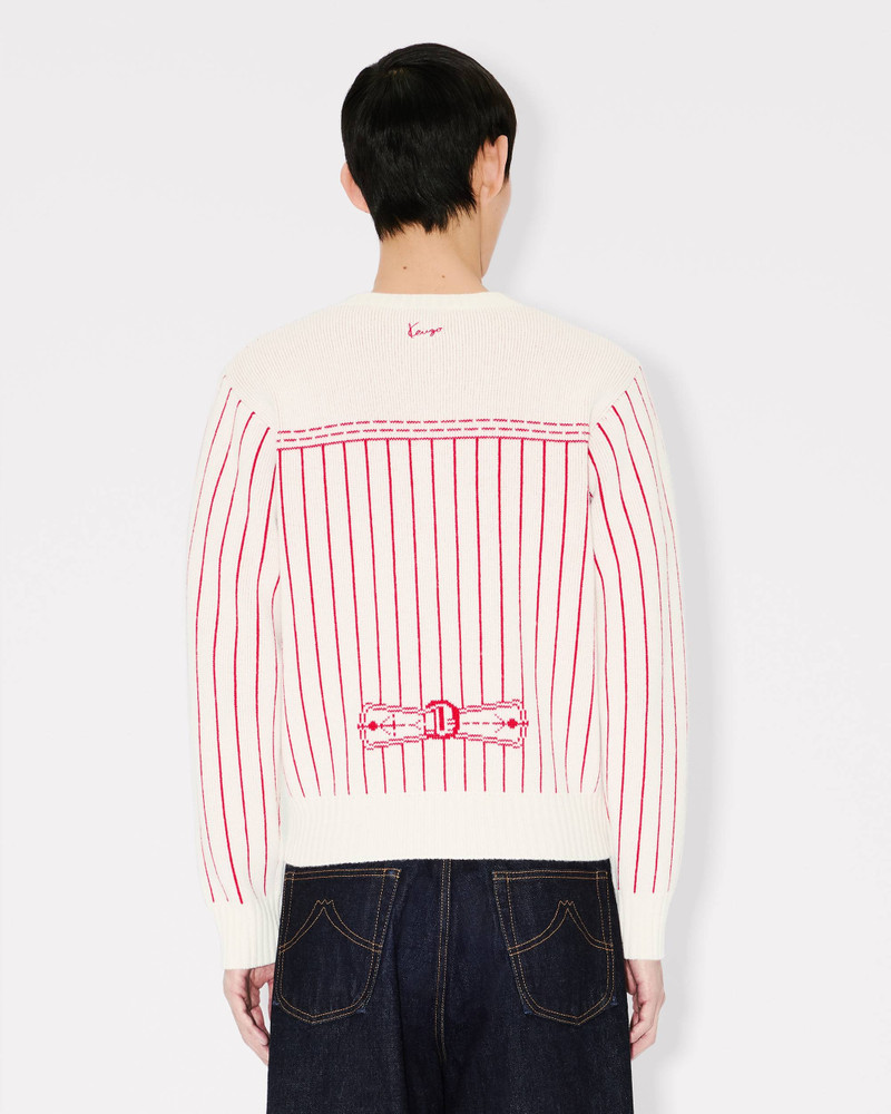 'KENZO Trompe L'oeil' cardigan in cotton wool 4