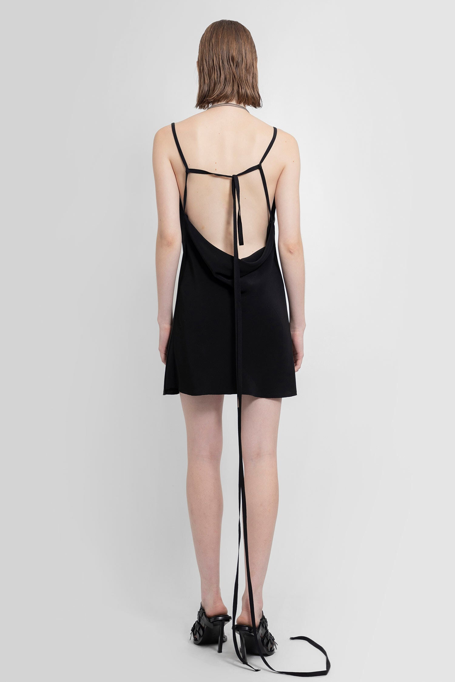 ANN DEMEULEMEESTER WOMAN BLACK DRESSES - 3