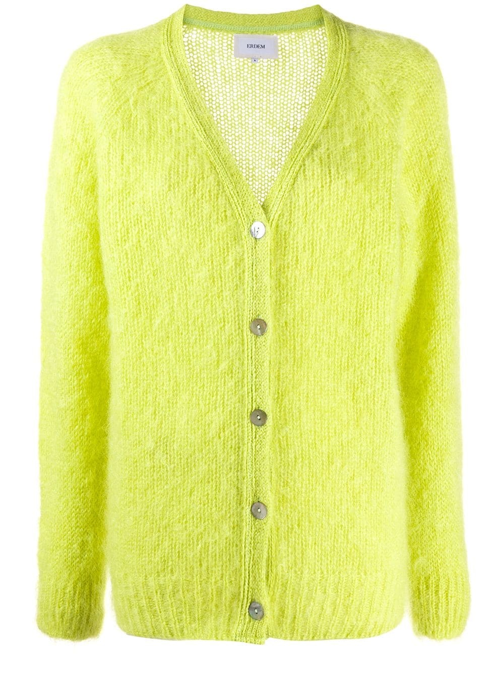 rib-trimmed knitted cardigan - 1