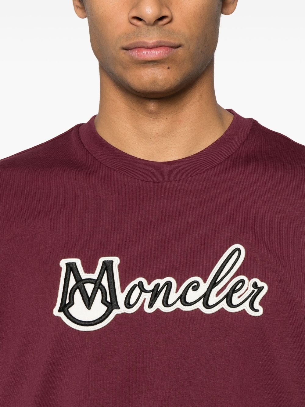 logo-patch T-shirt - 4