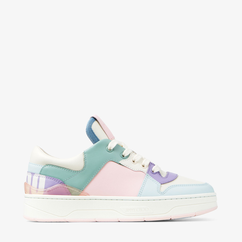 Florent/F
Powder Pink and Pastel Mix Leather Trainers 1