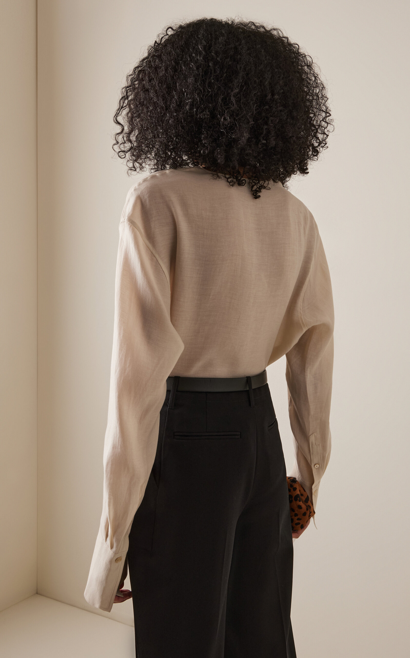 Cowl Neck Top ivory - 4