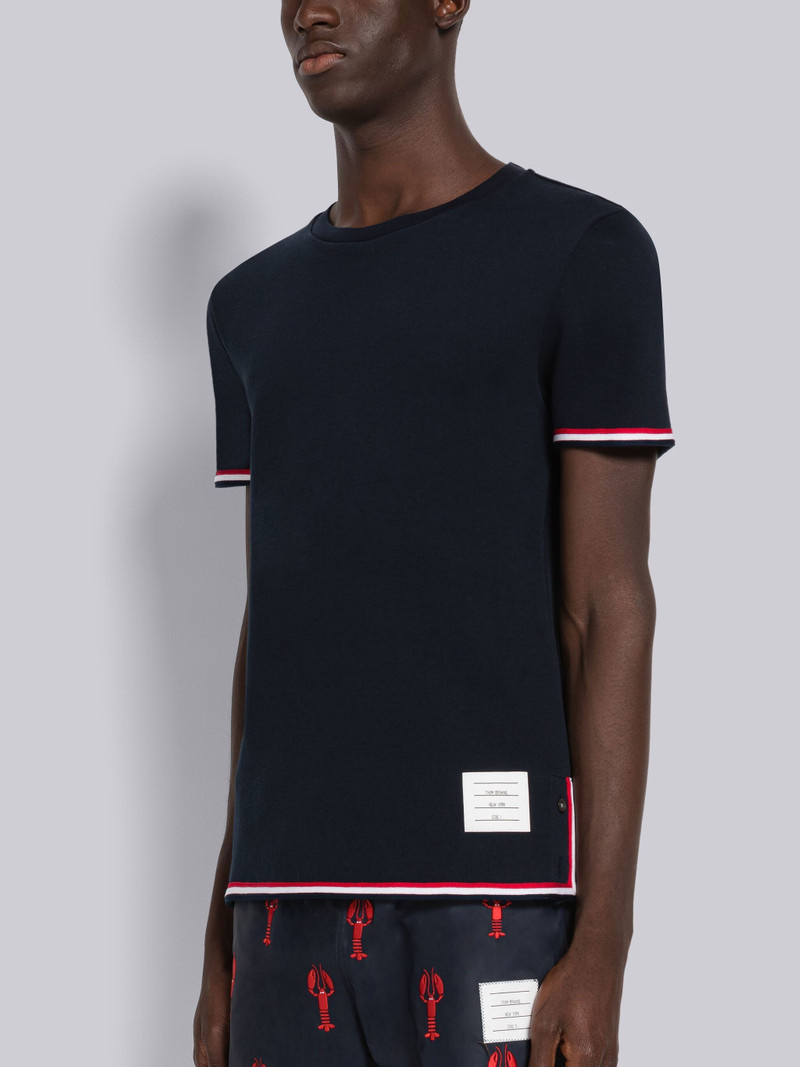 Thom Browne Interlock Cotton Tee outlook