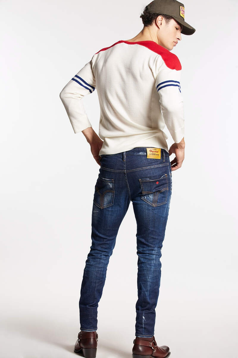 DSQUARED2 DARK EASY WASH SKATER JEANS outlook