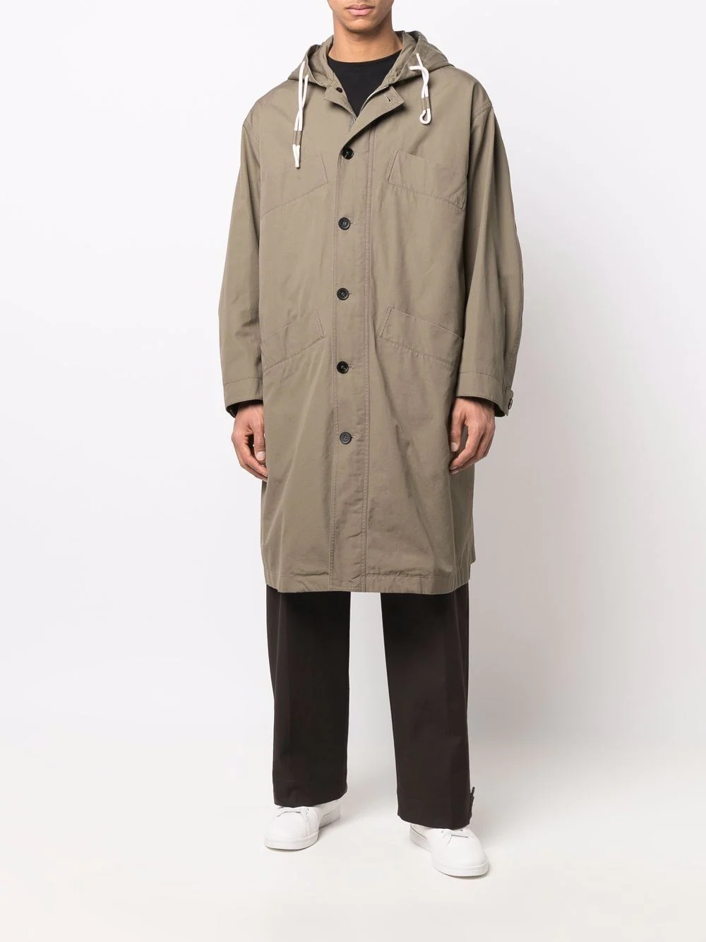 oversized hooded parka coat - 2