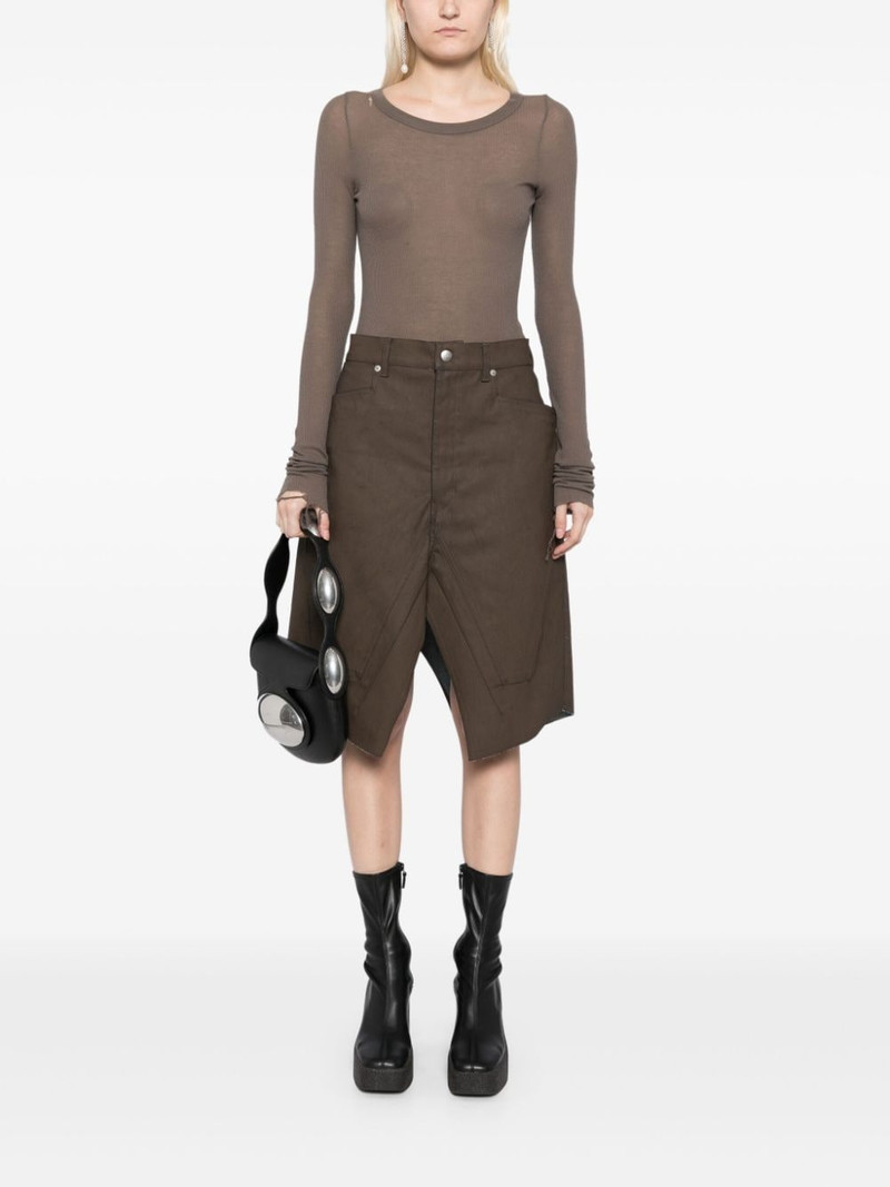 Rick Owens Slivered skirt outlook