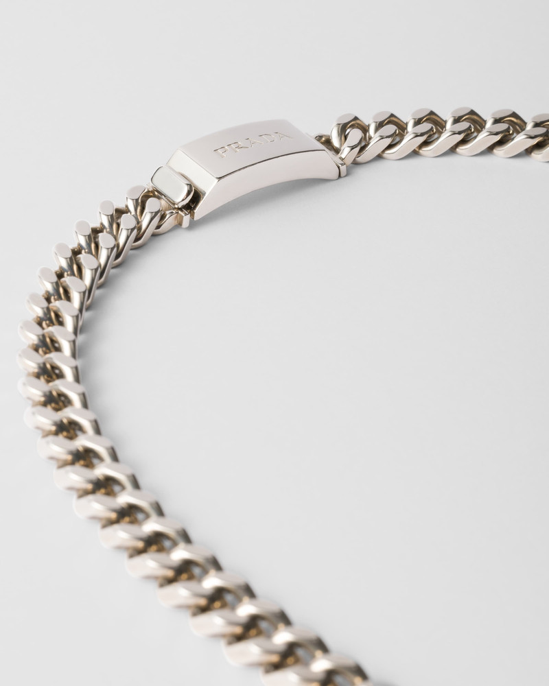 Prada Silver chain necklace outlook