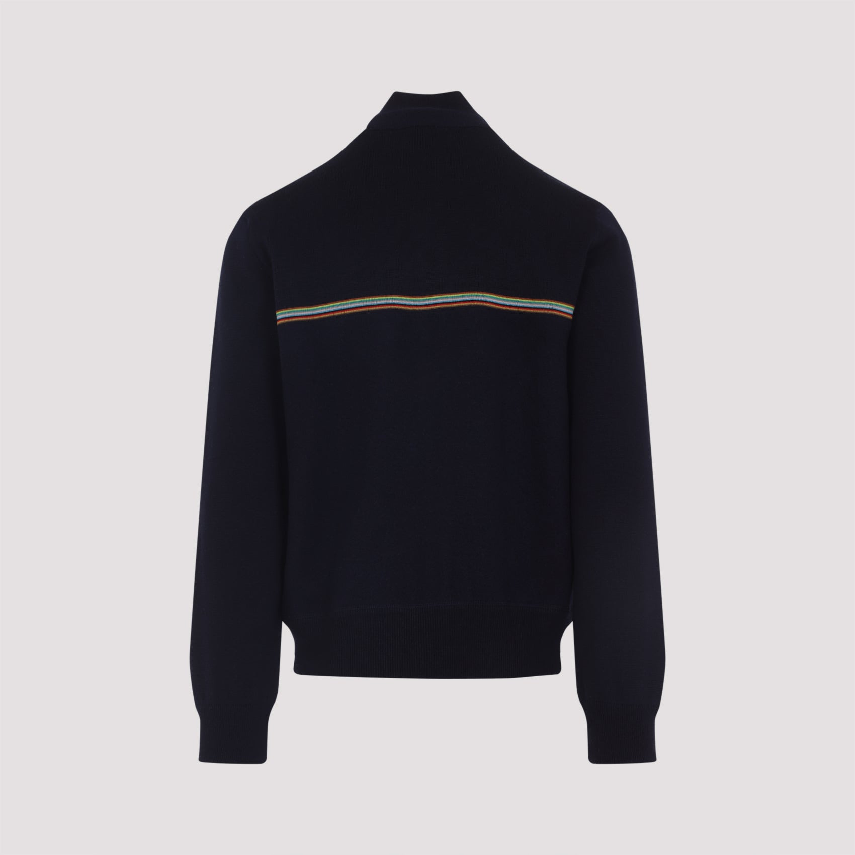 Mens Knitted Bomber Jacket Men - 2