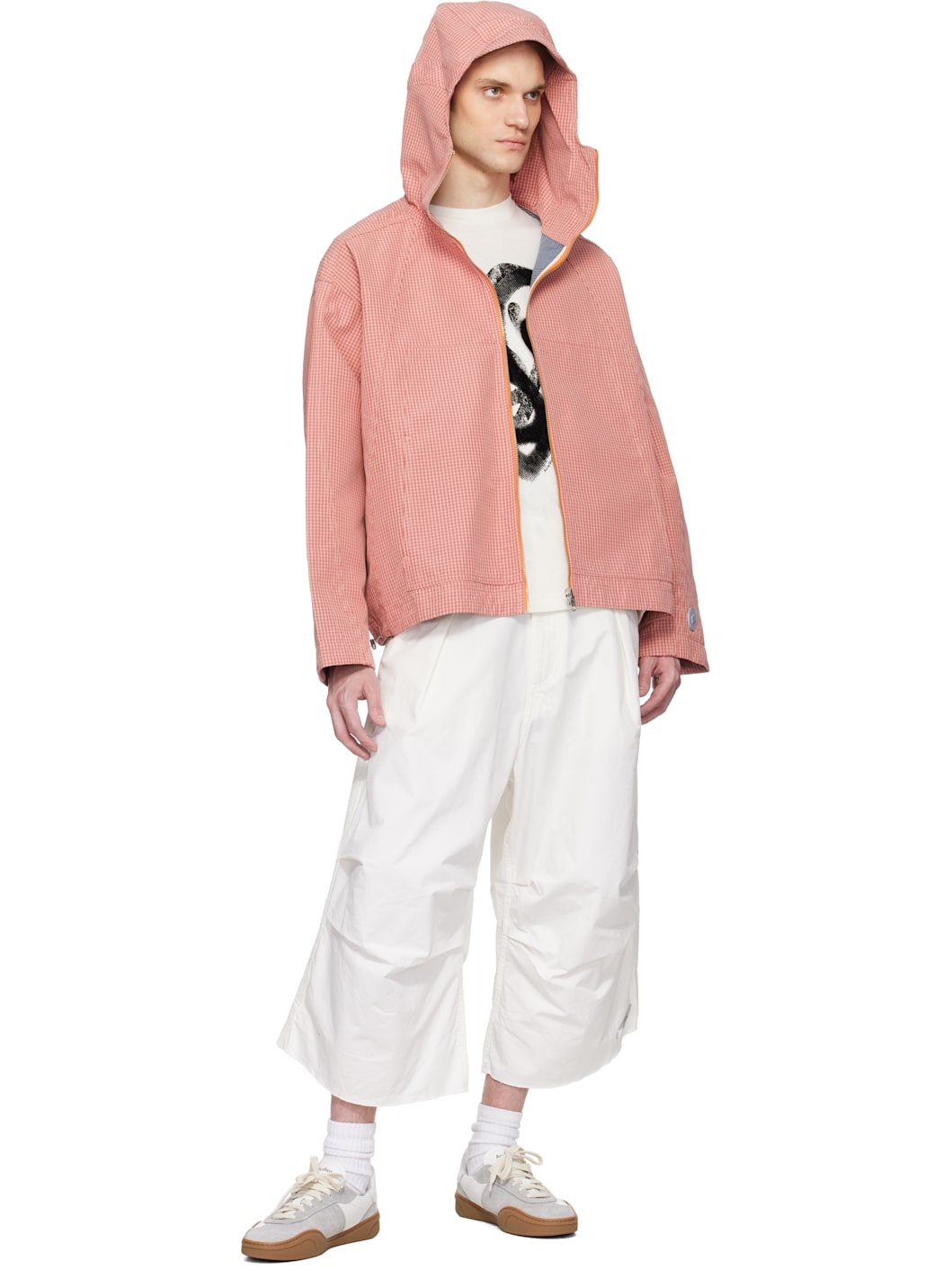 Blue & Pink Low Ride Reversible Jacket - 5