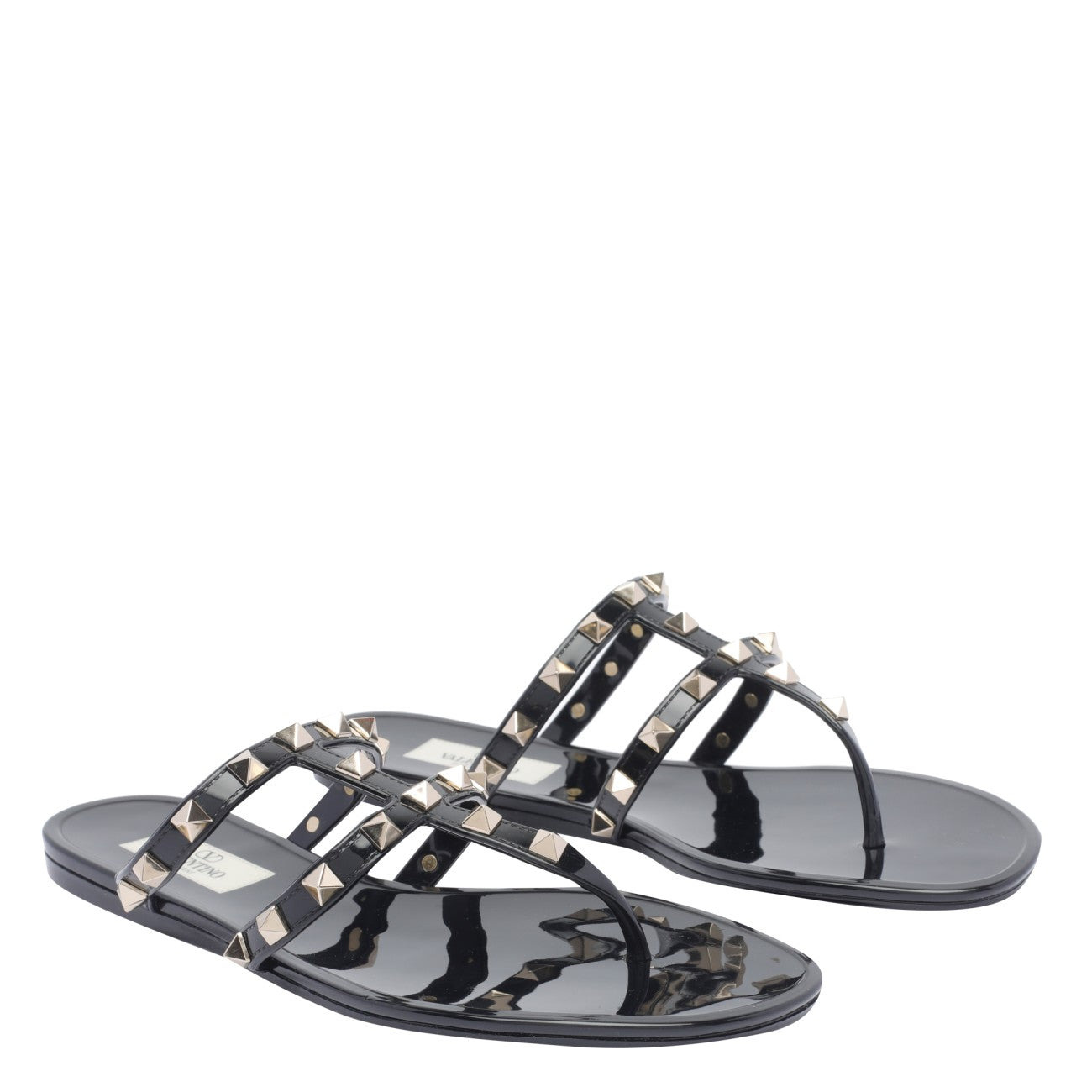 Valentino Garavani Women Rubber Rockstud Sandals - 2