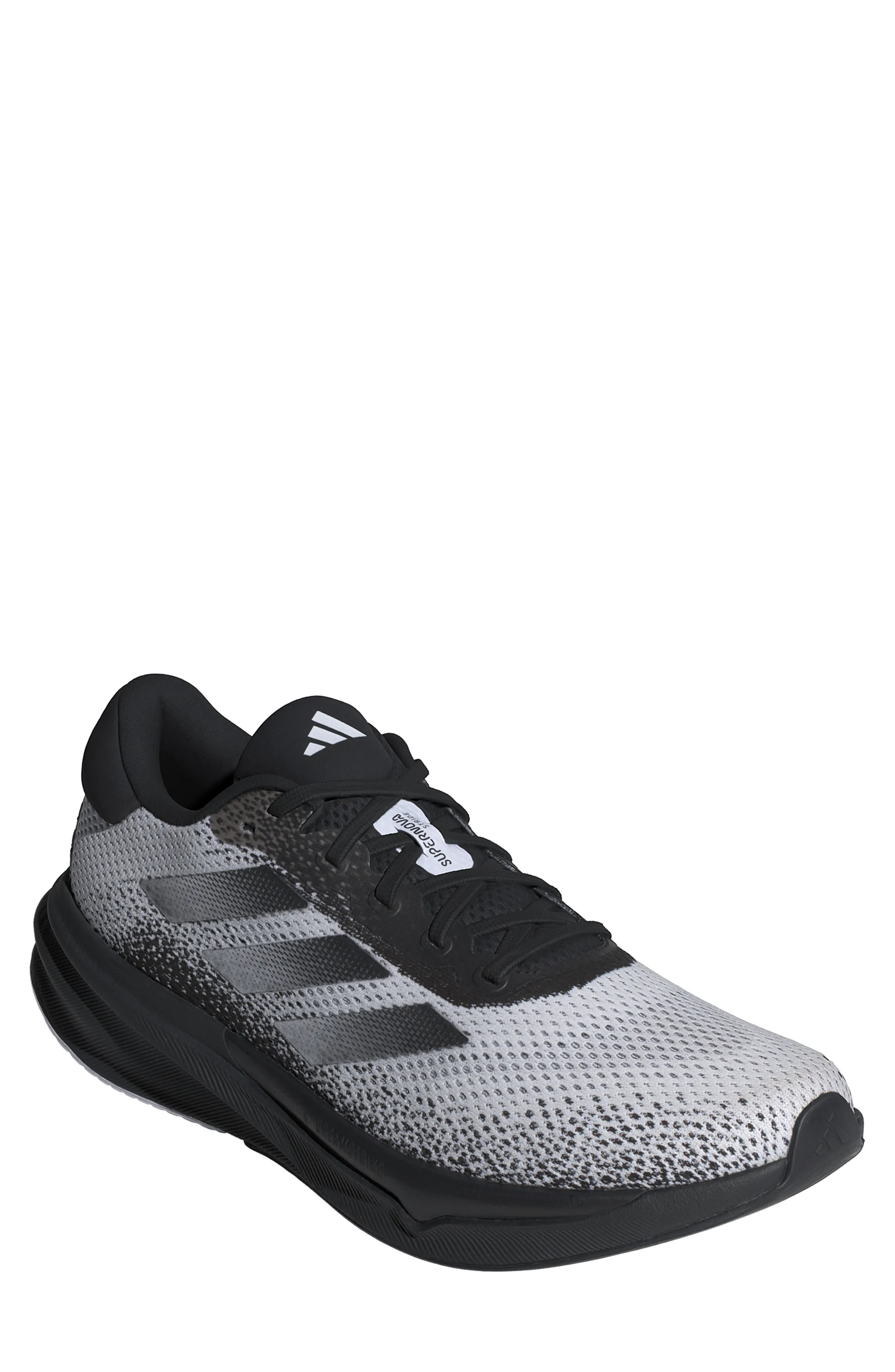 Supernova Stride Running Shoe in Black/White/Black - 1