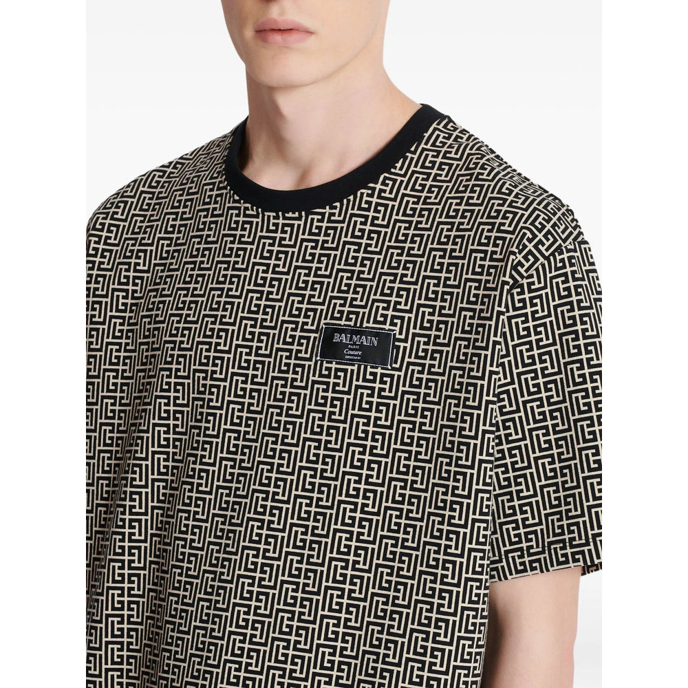 Balmain Black T-Shirts & Vests - T-Shirts Men - 6
