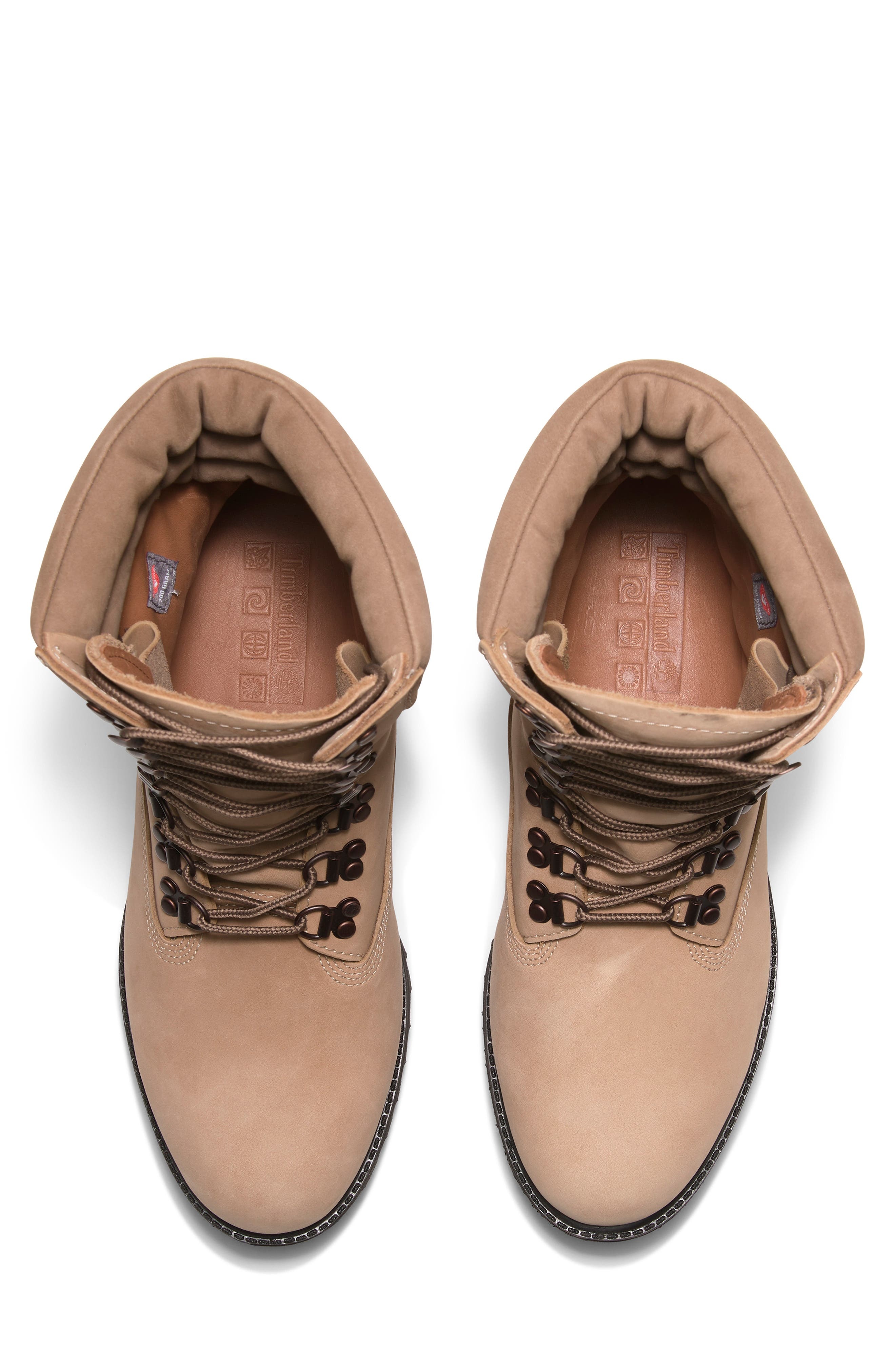 Timberland Premium Waterproof PrimaLoft® Insulated Super Boot in Medium Beige Nubuck at Nordstrom - 4