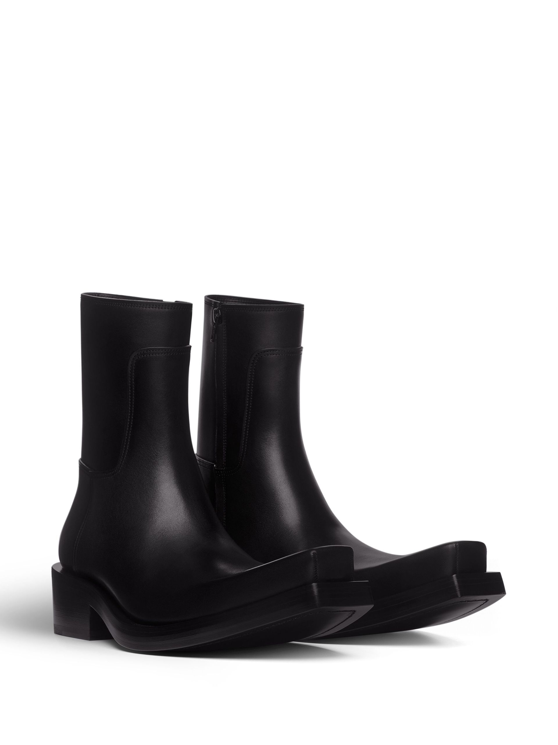 black Santiago leather boots - 2