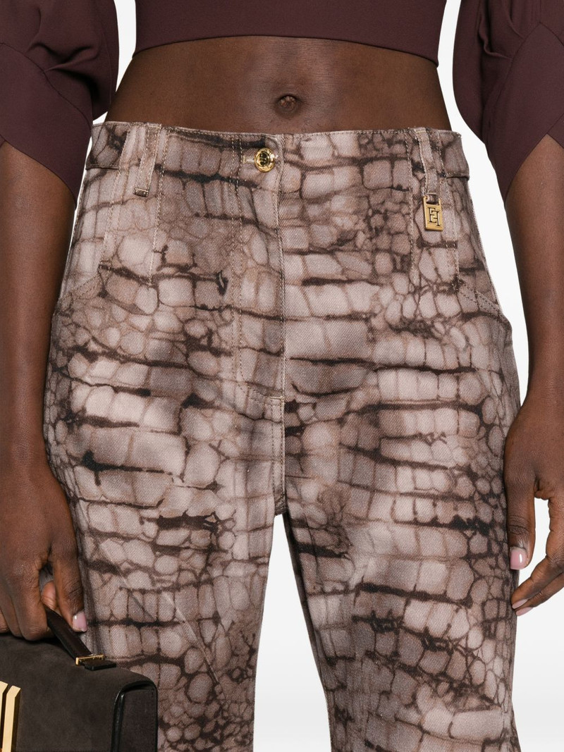 crocodile-effect jeans 5