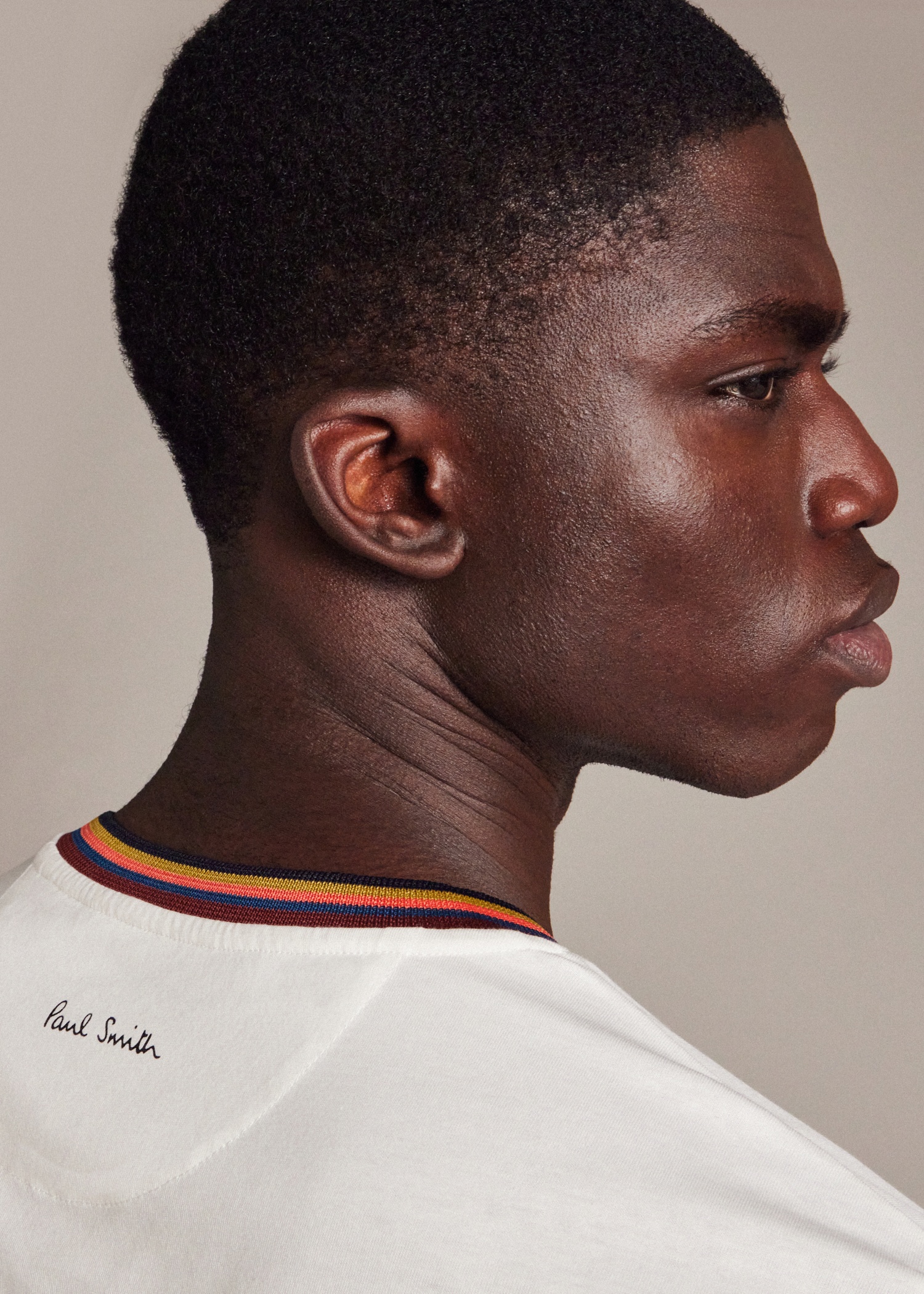 'Artist Stripe' Collar T-Shirt - 6
