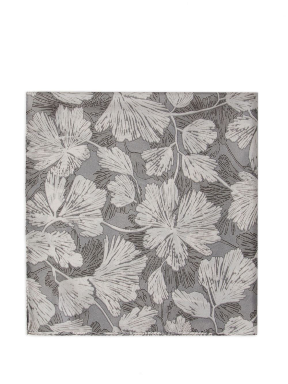 floral-print silk scarf - 2