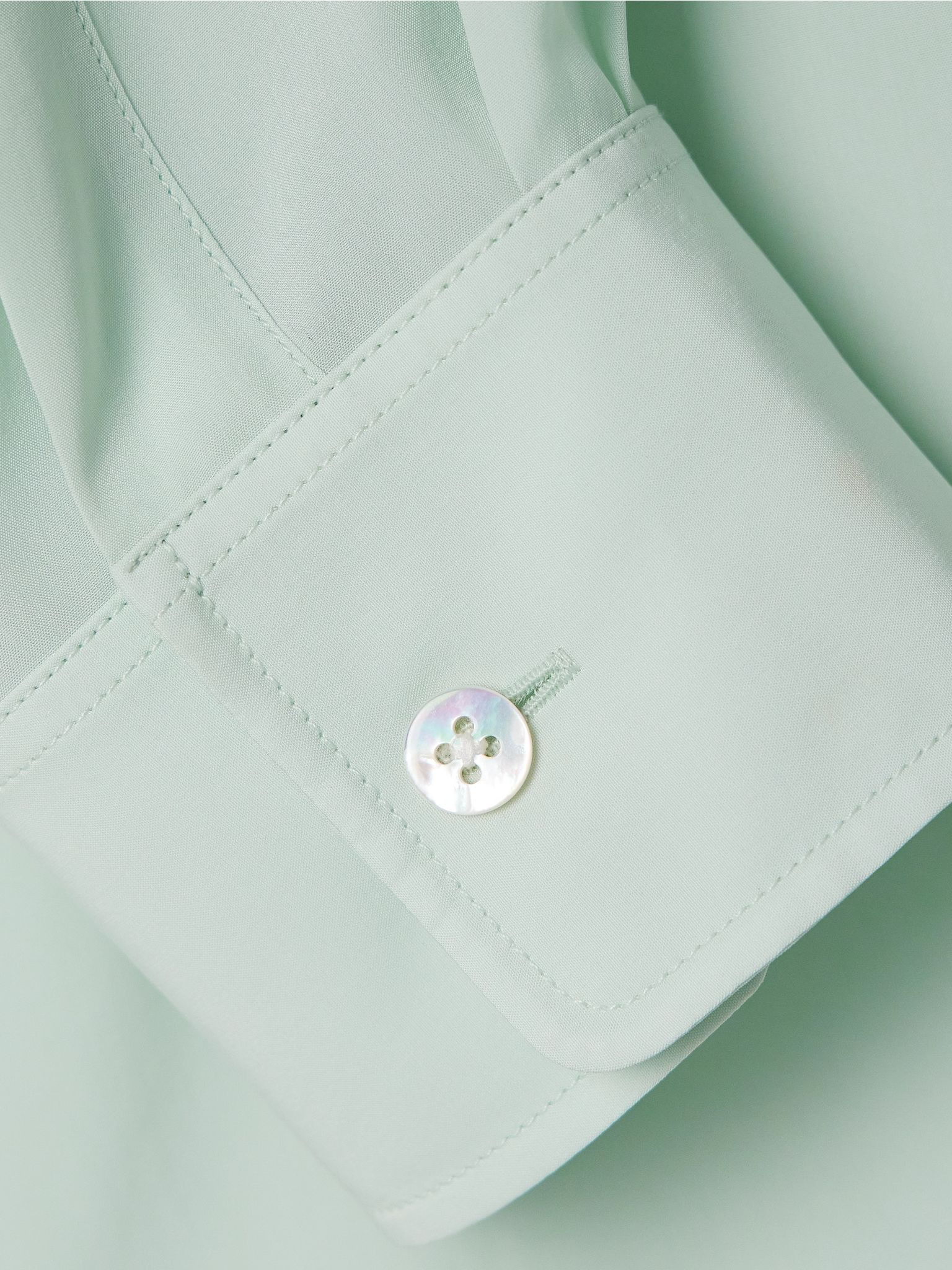 Caster chiffon shirt Gray green - 5