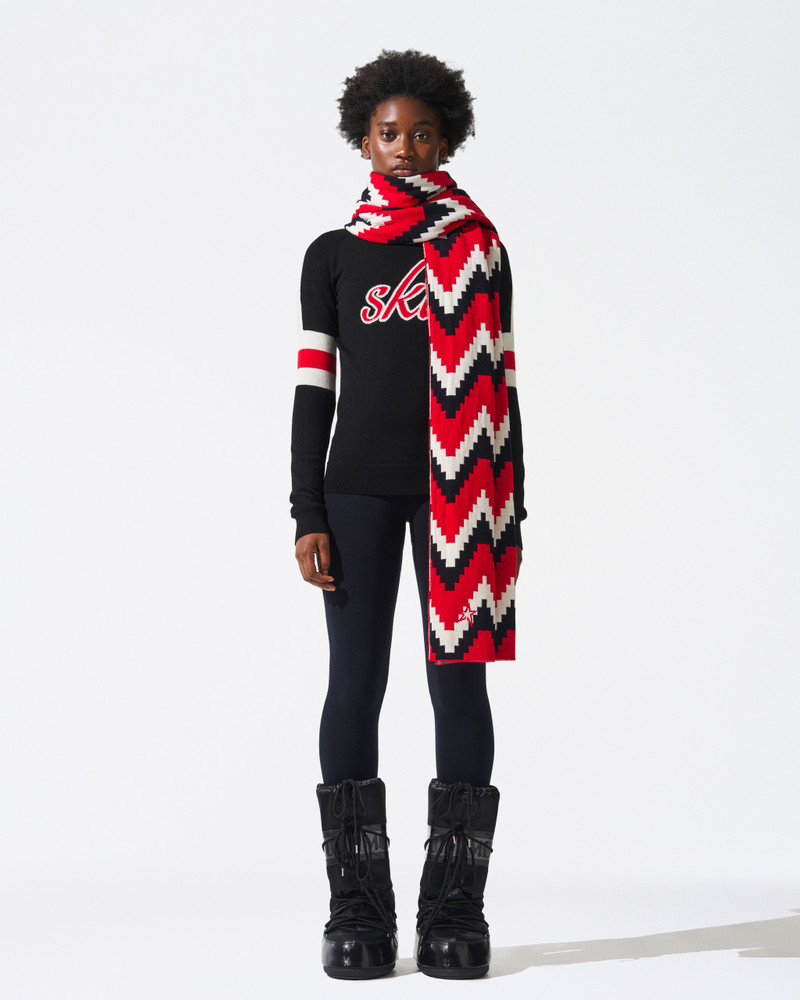 PERFECT MOMENT Chevron Merino Wool Scarf outlook