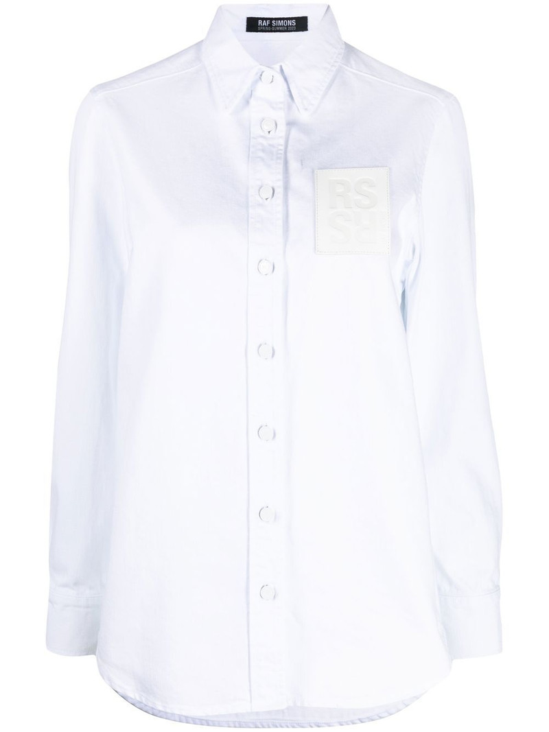 logo-patch long-sleeve shirt 1