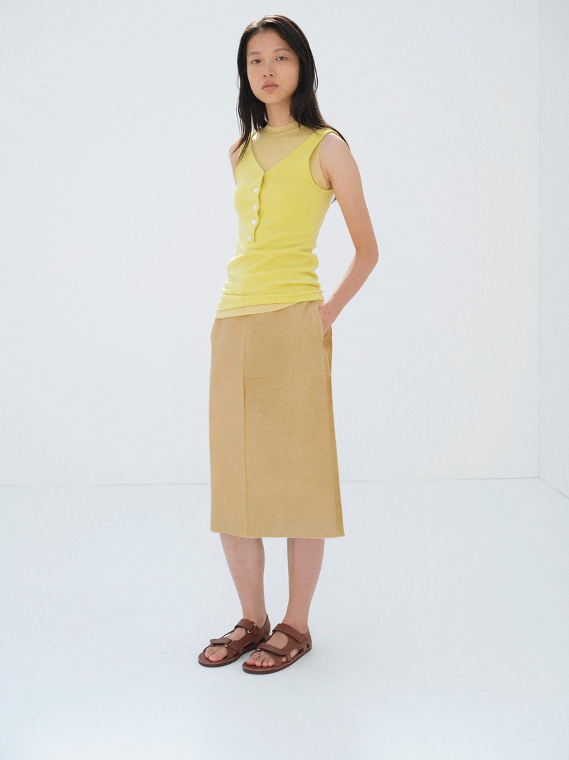 AURALEE CALF HAIR SKIRT outlook