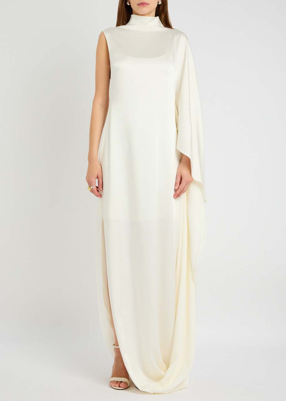 Stella Mccartney Draped Asymmetric Satin-crepe Gown - 2
