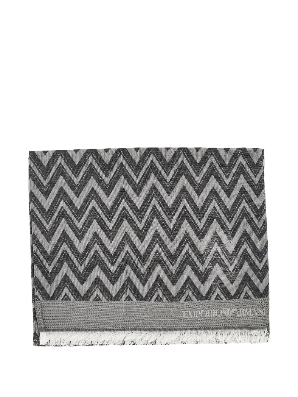 chevron-pattern scarf - 1