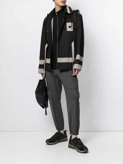 Craig Green stripe-trimmed hooded jacket outlook