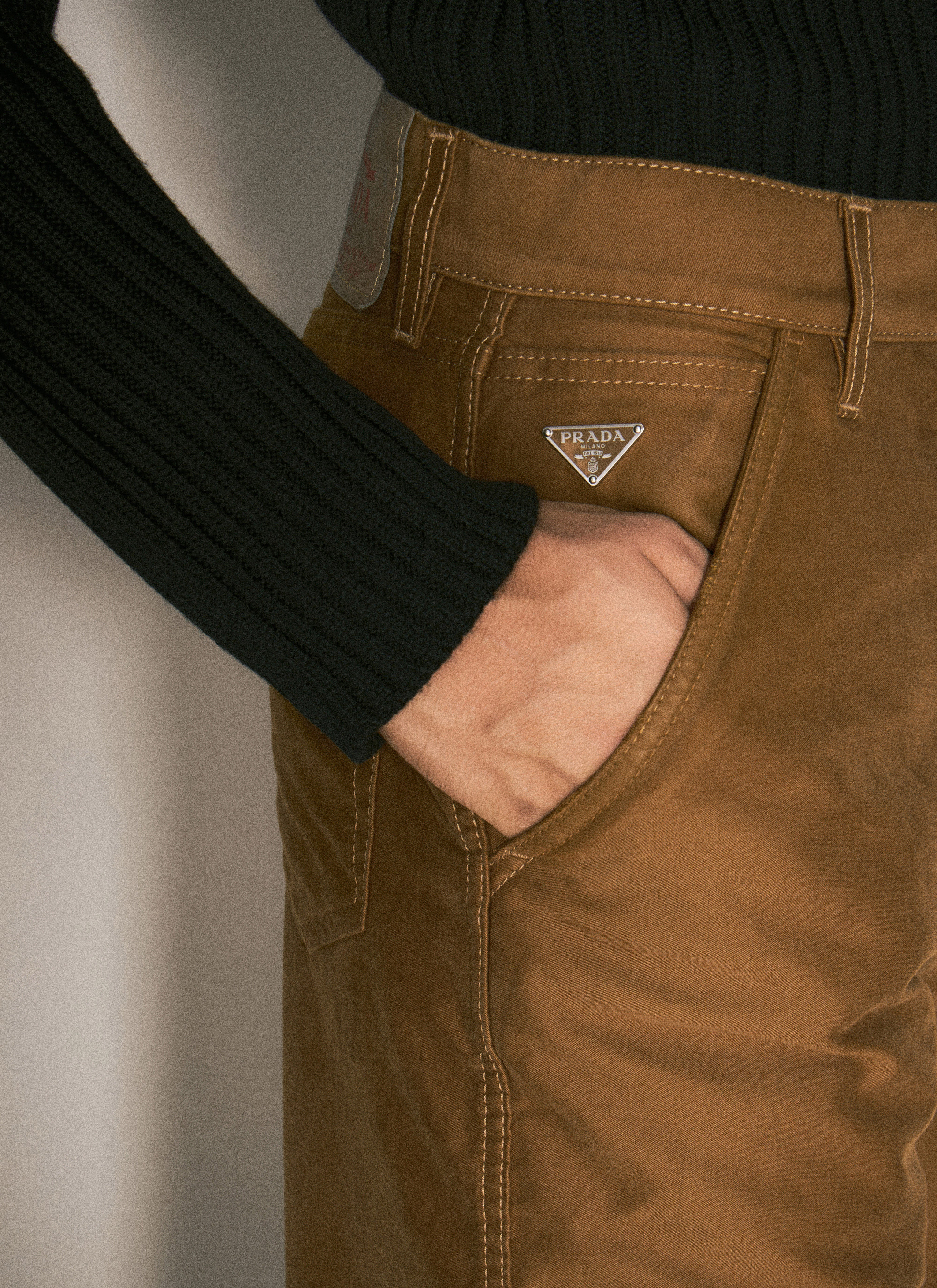 Prada Men Moleskin Cargo Pants - 6