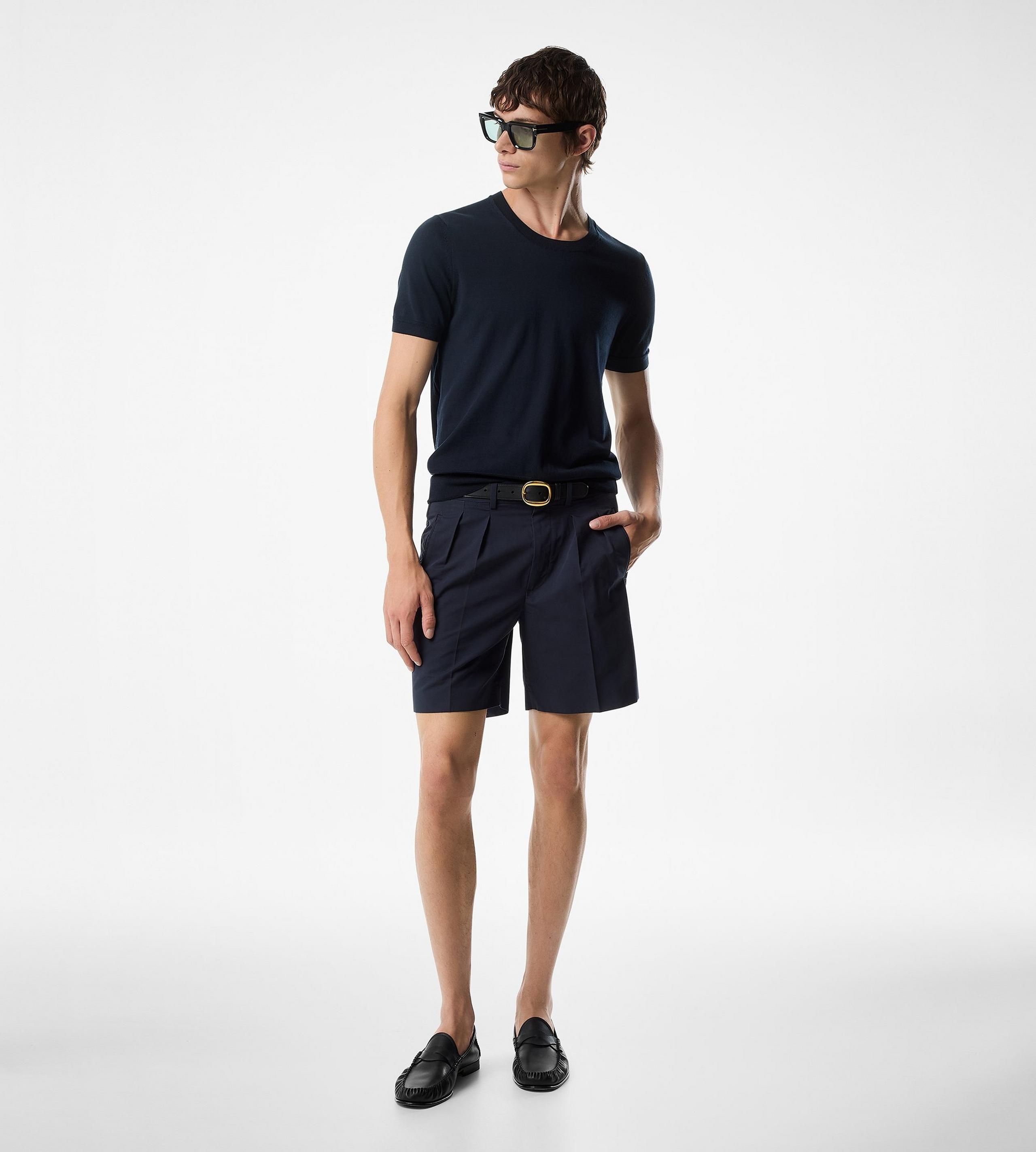 FLUID POPLIN TAILORED SHORTS - 2