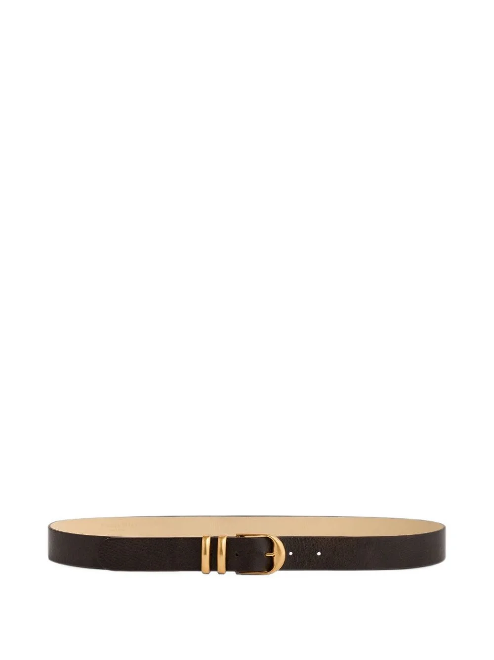 textured leather belt - 1
