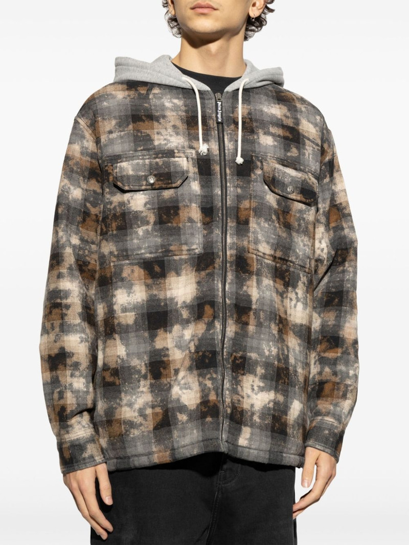 check-pattern shirt jacket 3
