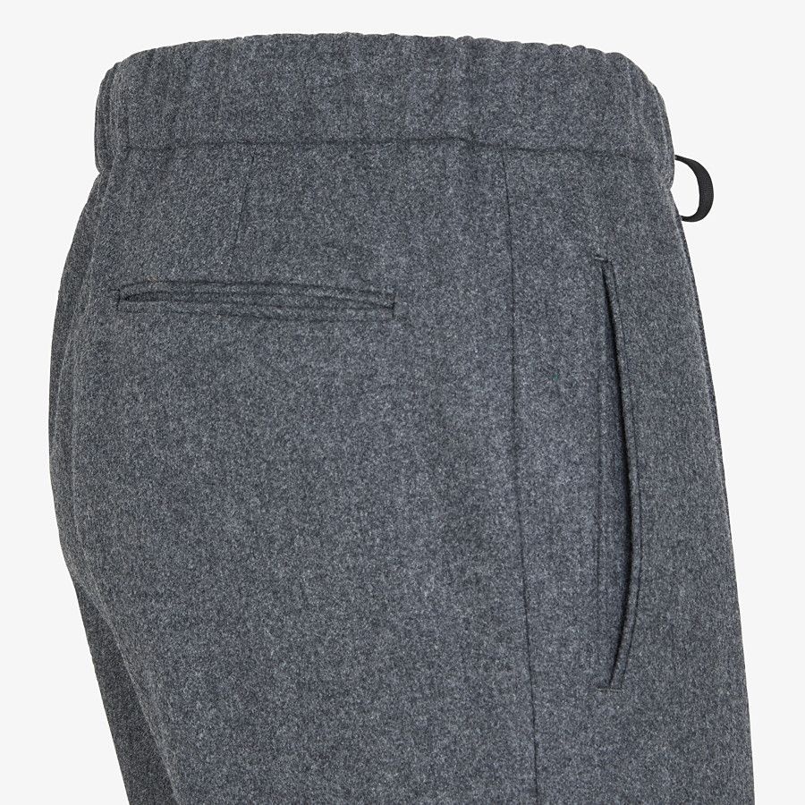 Gray wool pants - 7