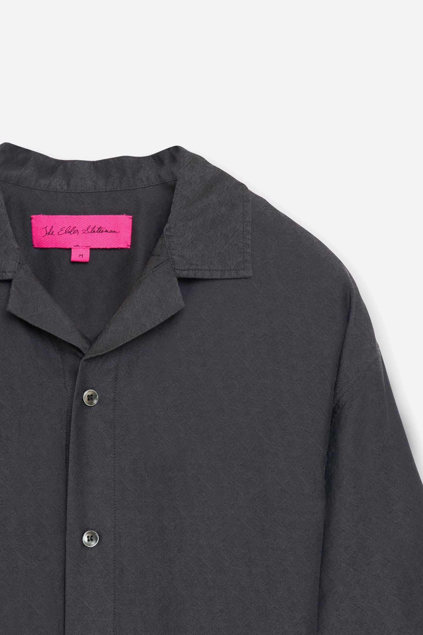 JAQUARD SILK CAMP SHIRT - 5