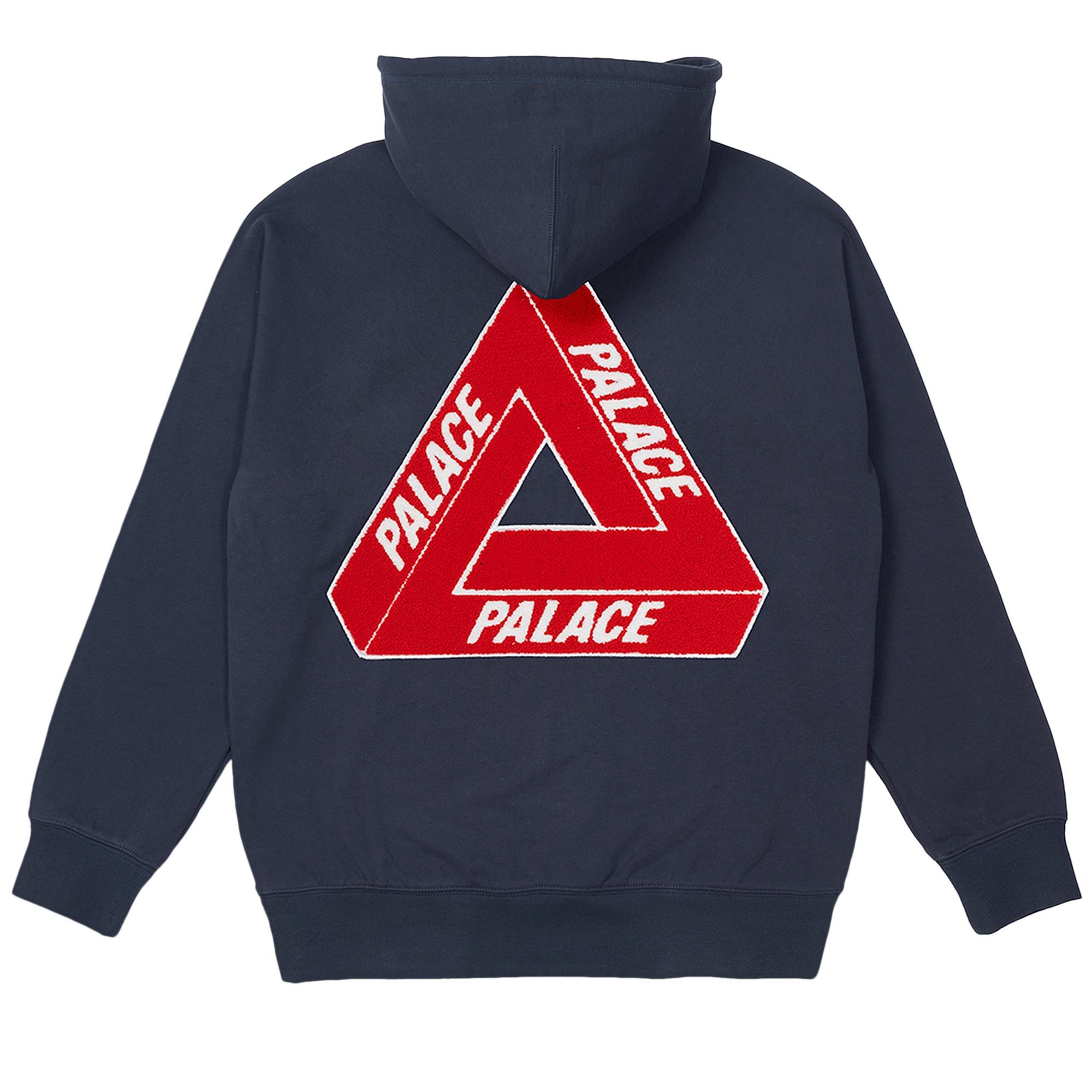 Palace Tri-Chenille Hood 'Navy' - 2