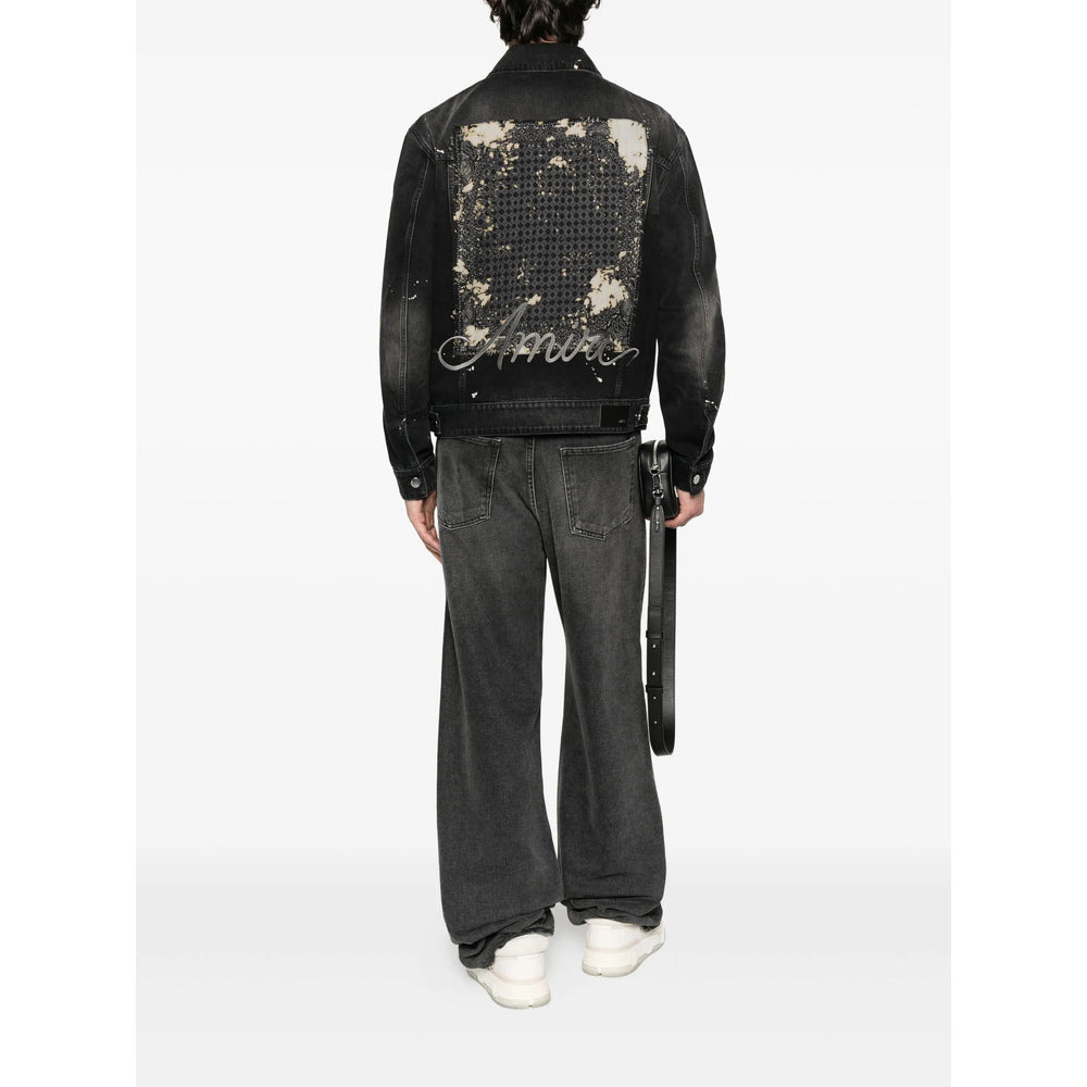 Amiri Black Jackets - Denim Jackets Men - 3