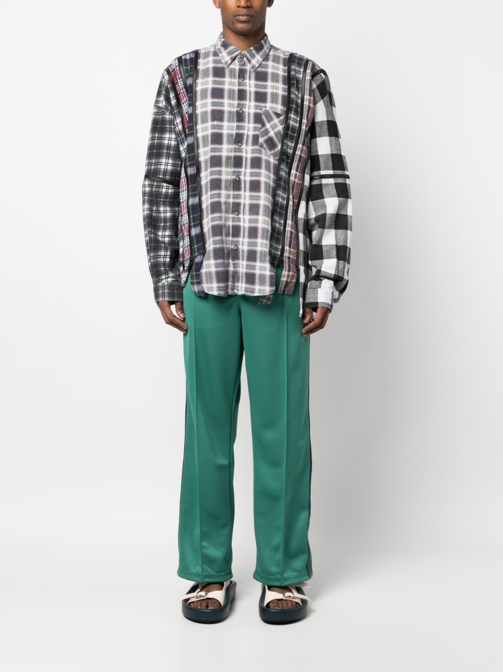 side stripe track pants - 2