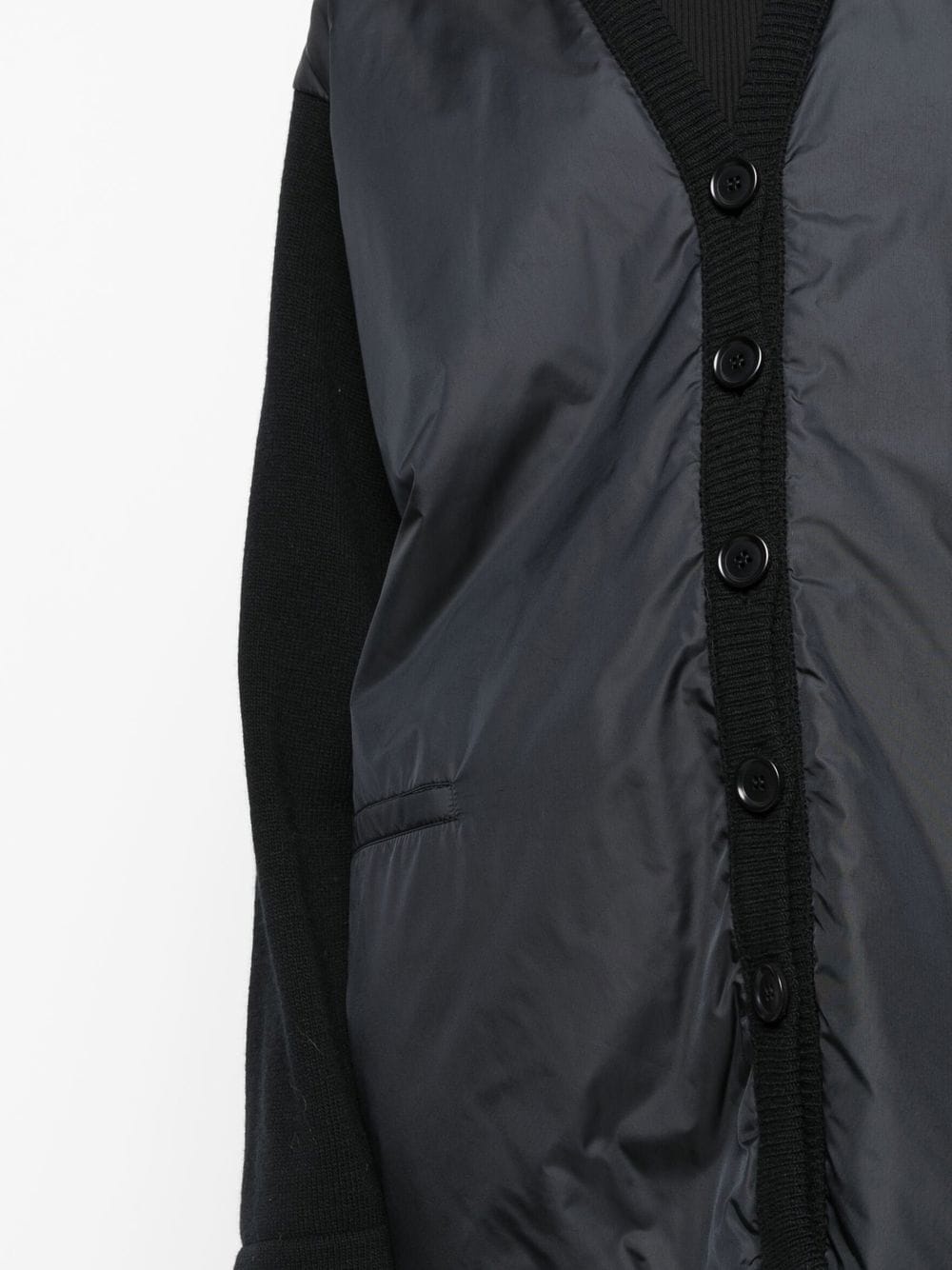 hybrid button-up cardigan - 5
