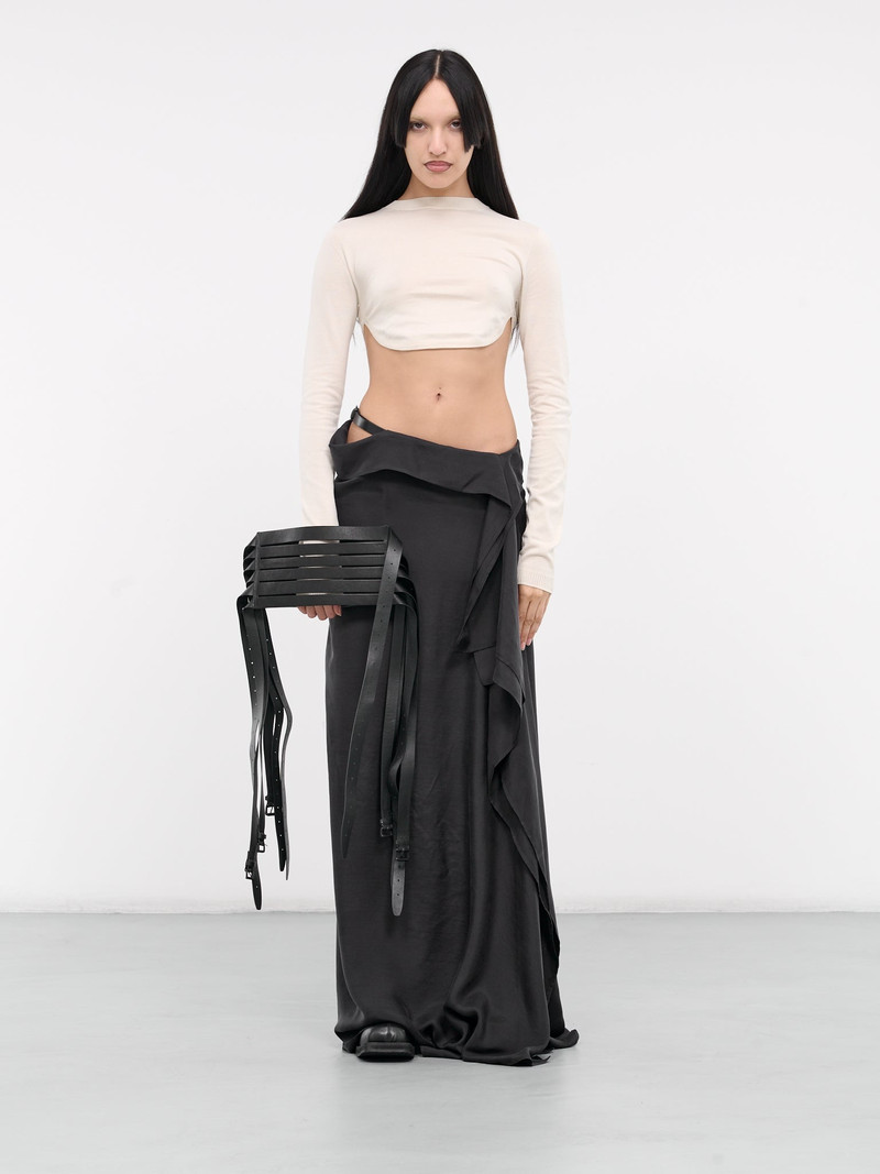 Ann Demeulemeester Lida Cinch Belt Crop Top outlook