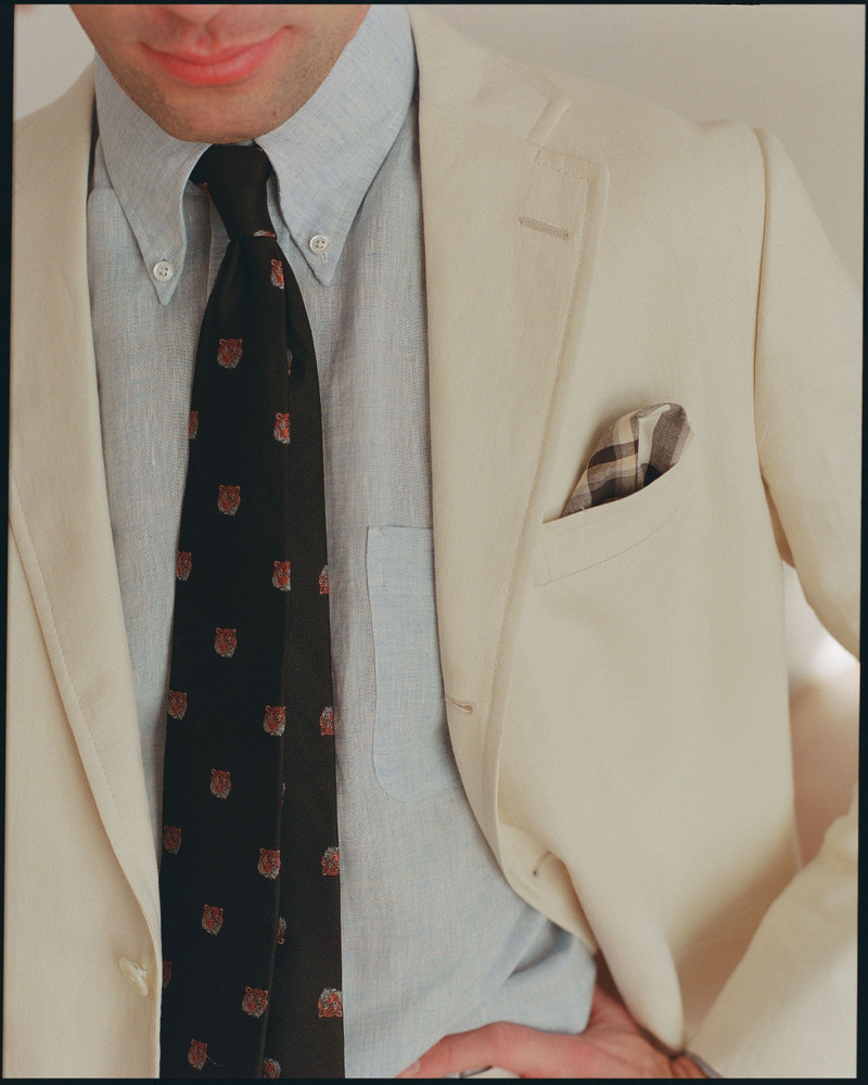 MADE-IN-USA IVORY LINEN SPORT COAT 3