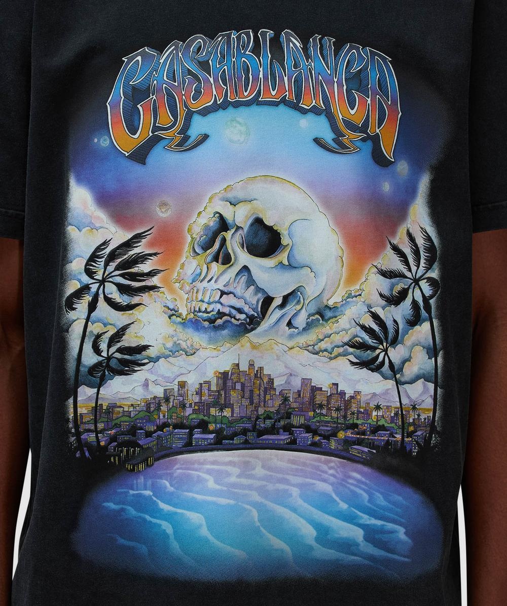 Tシャツ・カットソー Casablanca LA PREMONITION TSHIRT HOTFIX (UMS25JTS001 01) CASABLANCA Premonition hotfix printed t-shirt | sevenstore