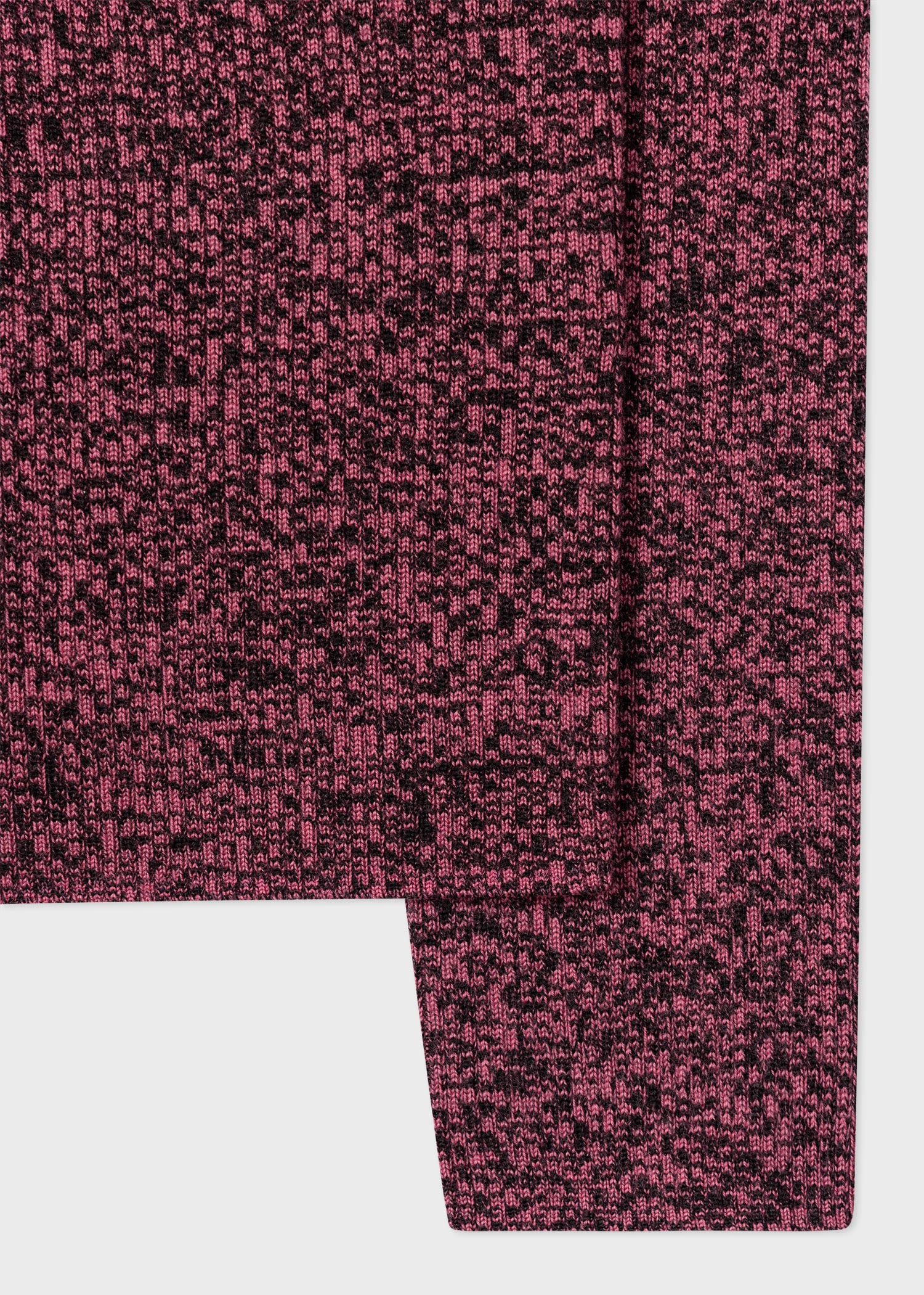 Roll Neck Split-Tone Sweater - 2
