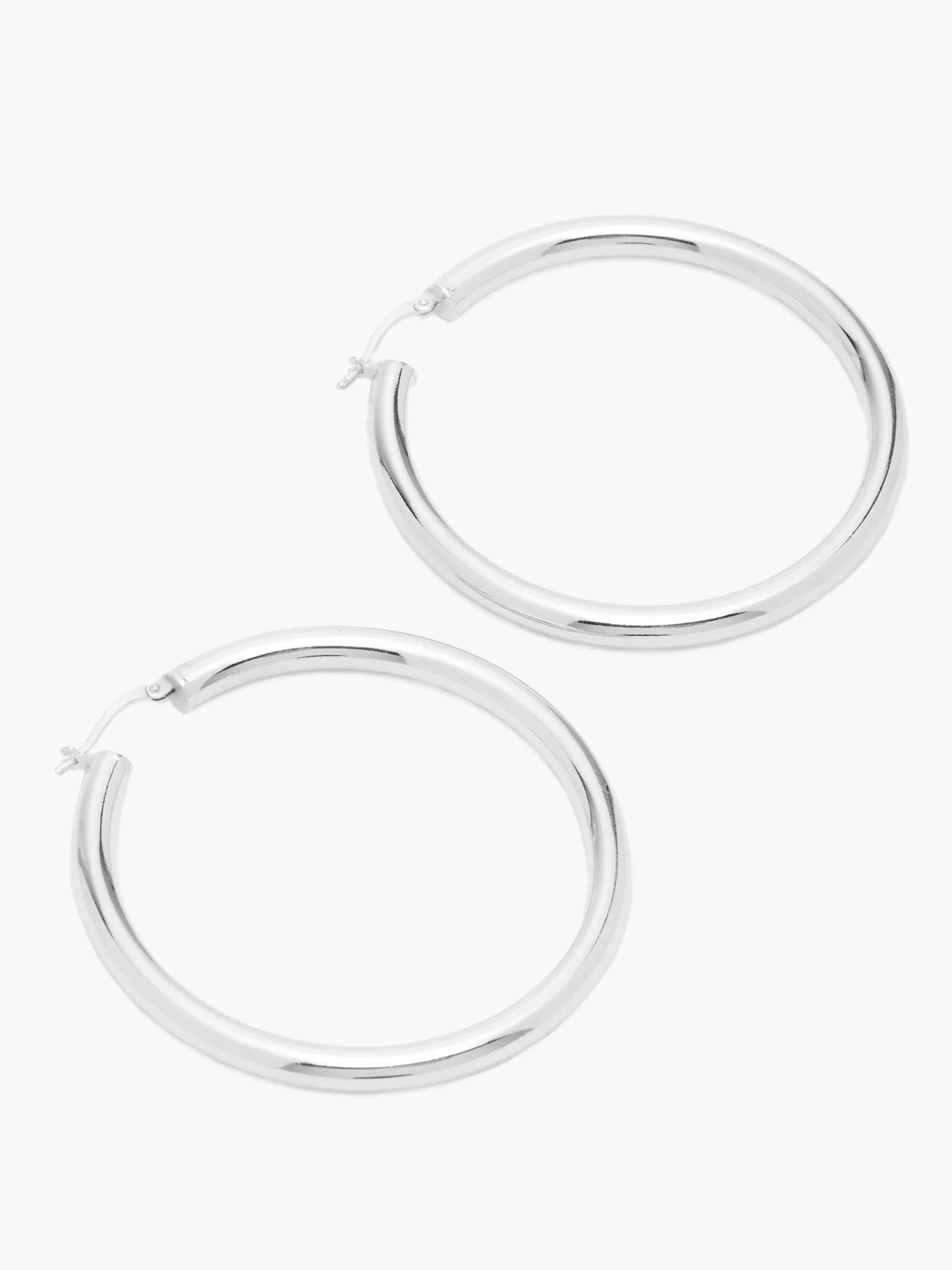 Sterling-silver hoop earrings - 4