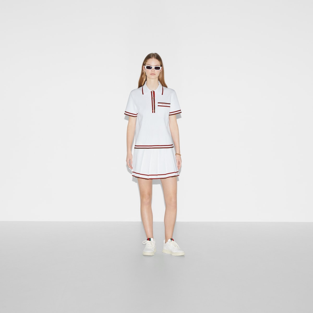 Stretch viscose polo top - 2