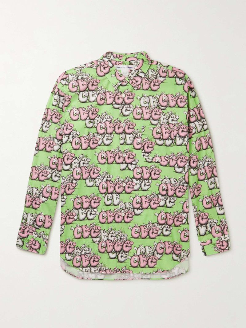 + KAWS Printed Cotton-Poplin Shirt - 1