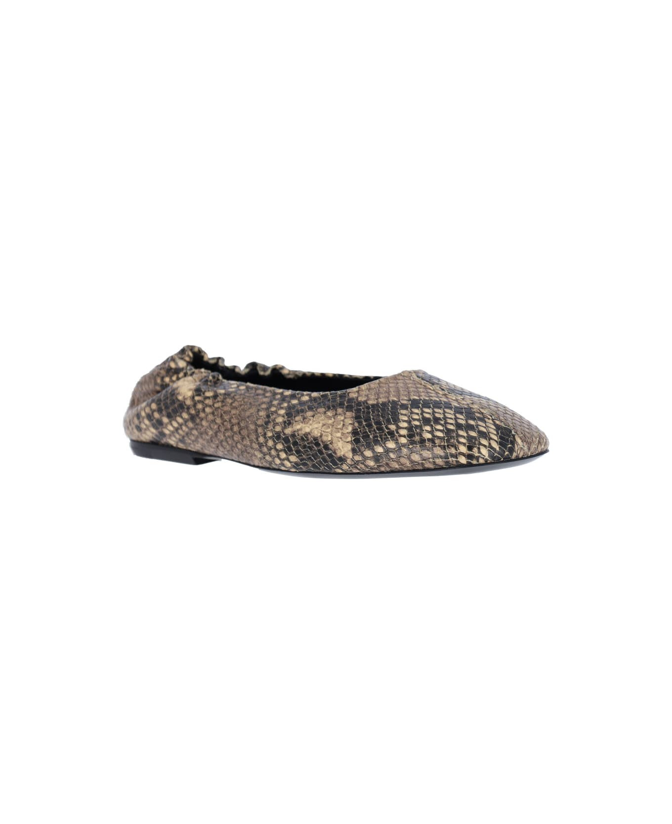 Leather Ballet Flats - 2