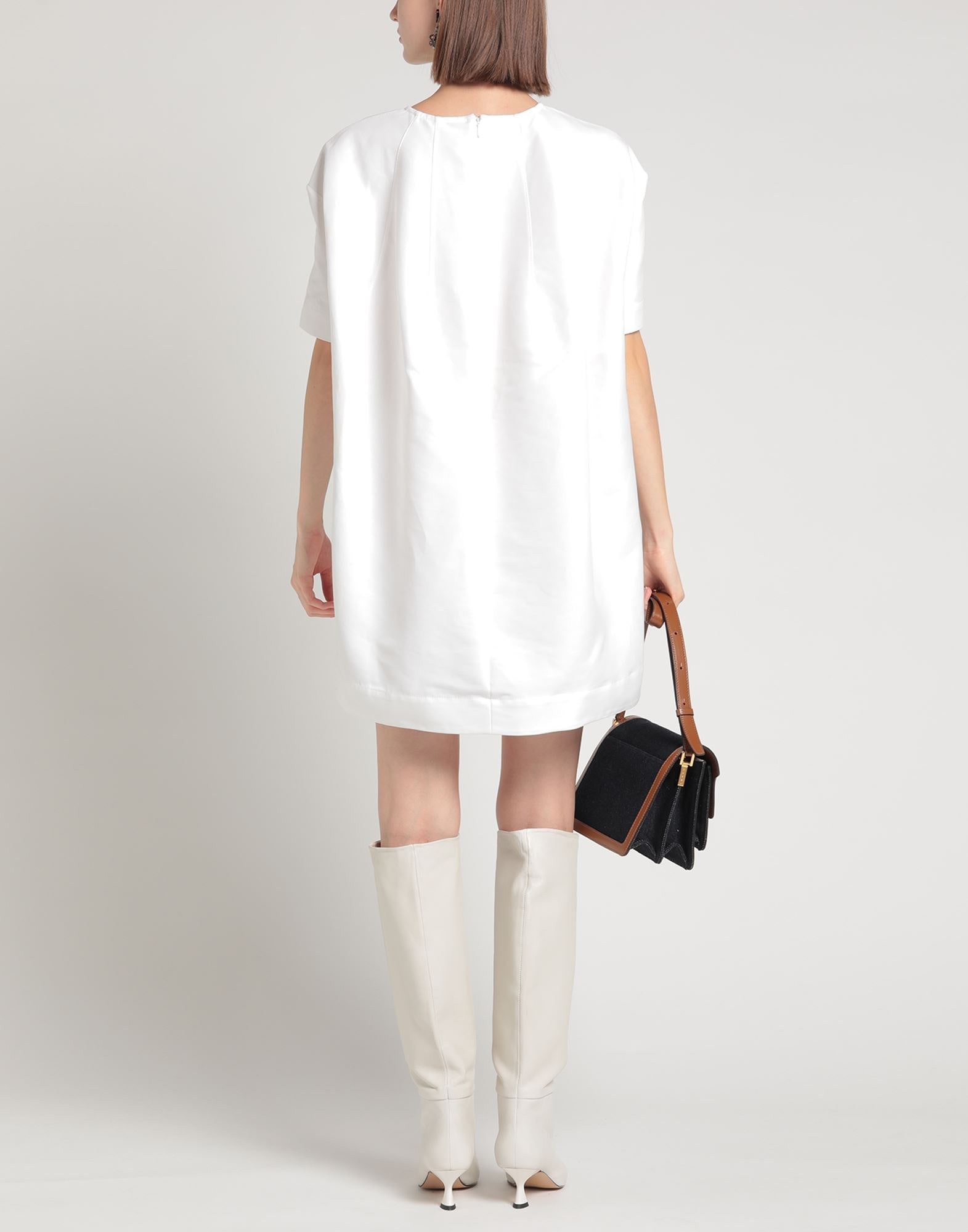 White Women's Short Dress - 4
