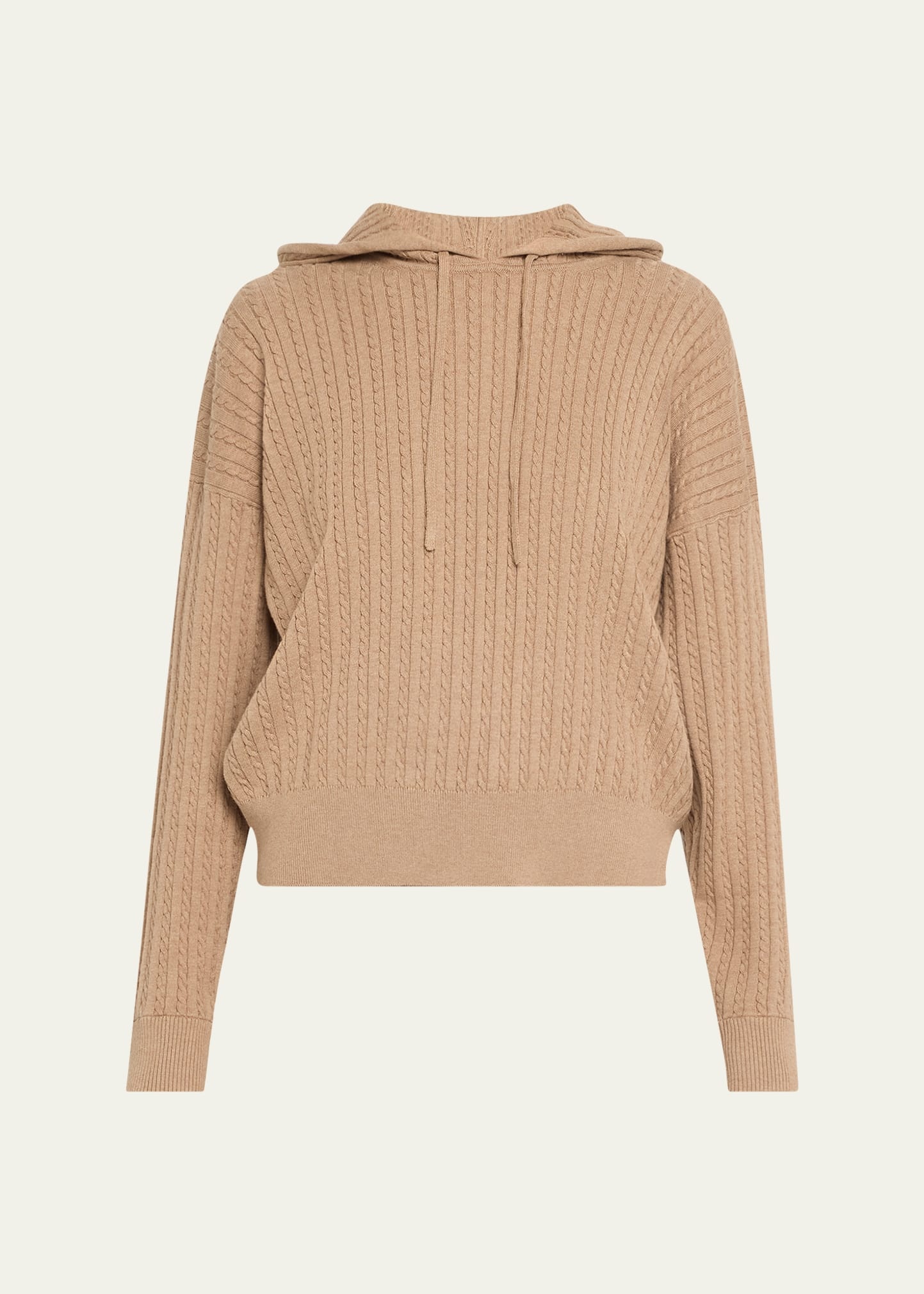Cable-Knit Hoodie - 1