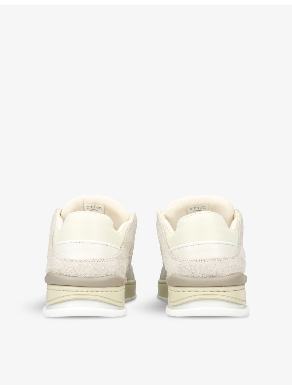 Area Lo brushed-suede and leather low-top trainers - 4