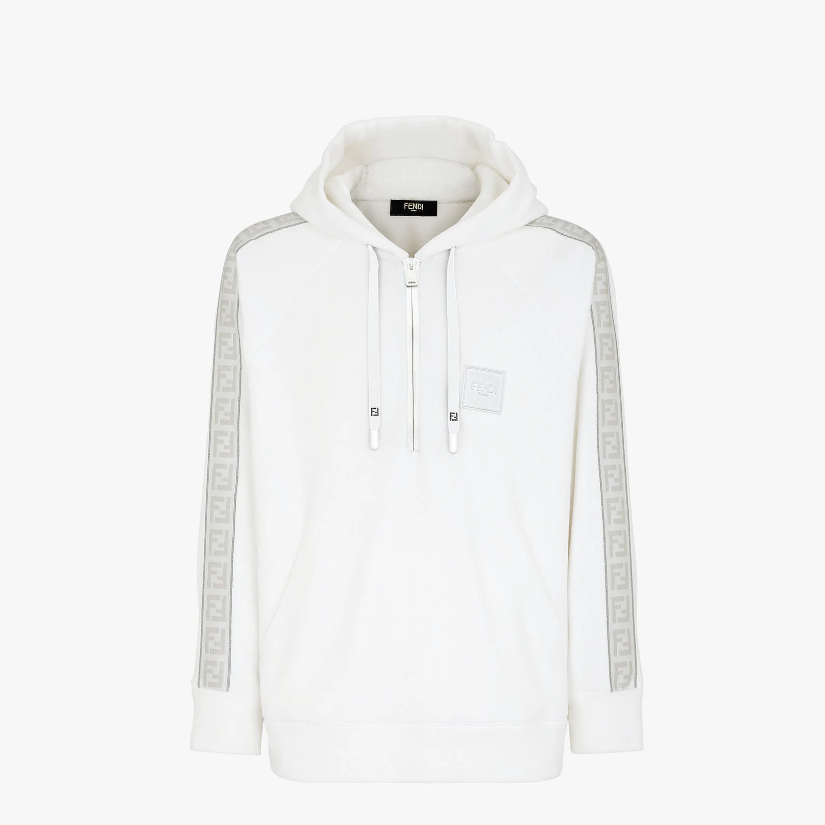 White fleece sweatshirt - 1